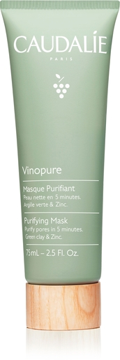 Masque Purifiant Visage Caudalie 50ml - Cible Imperfections, à L'argile Et Zinc, Neuf