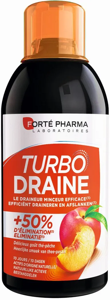 Forté Pharma Turbodraine Groene Thee Perzick 500ml
