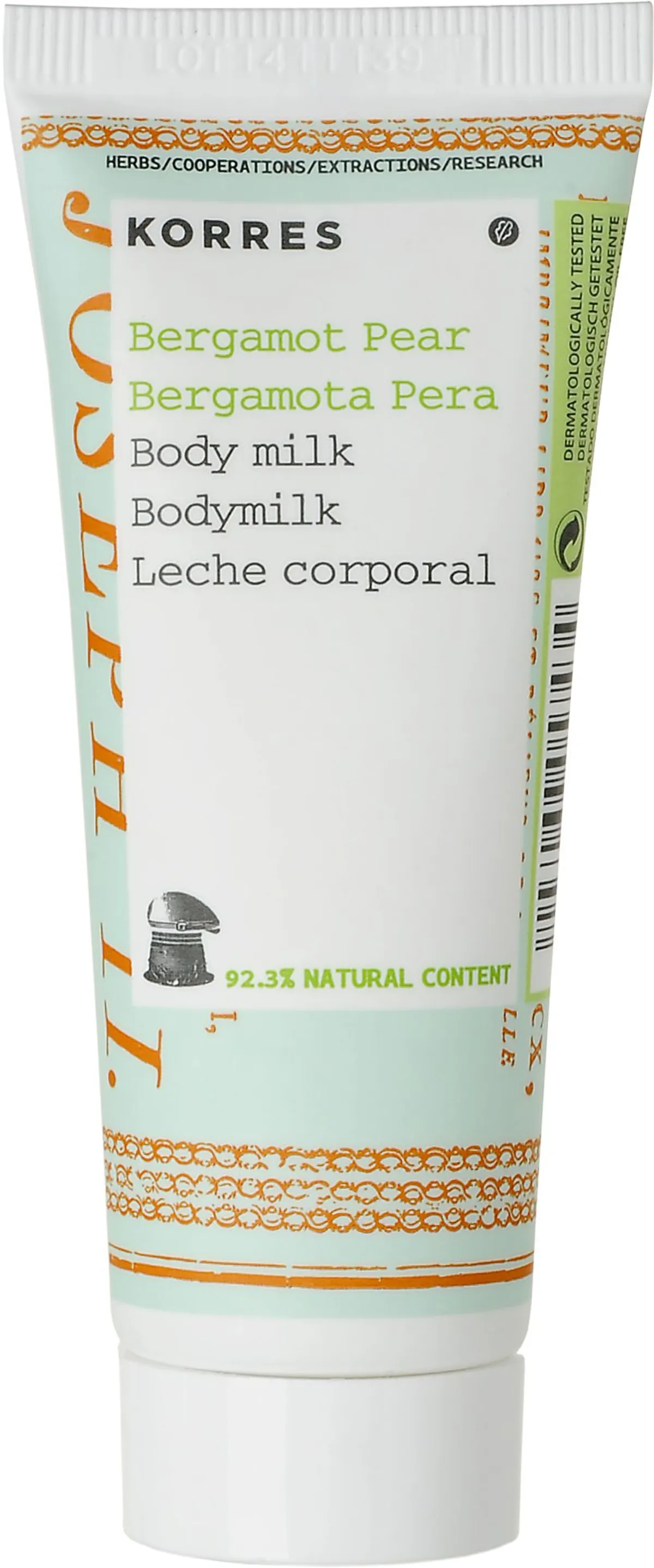 Korres KB Lichaamsmelk Bergamot-Peer 40ml