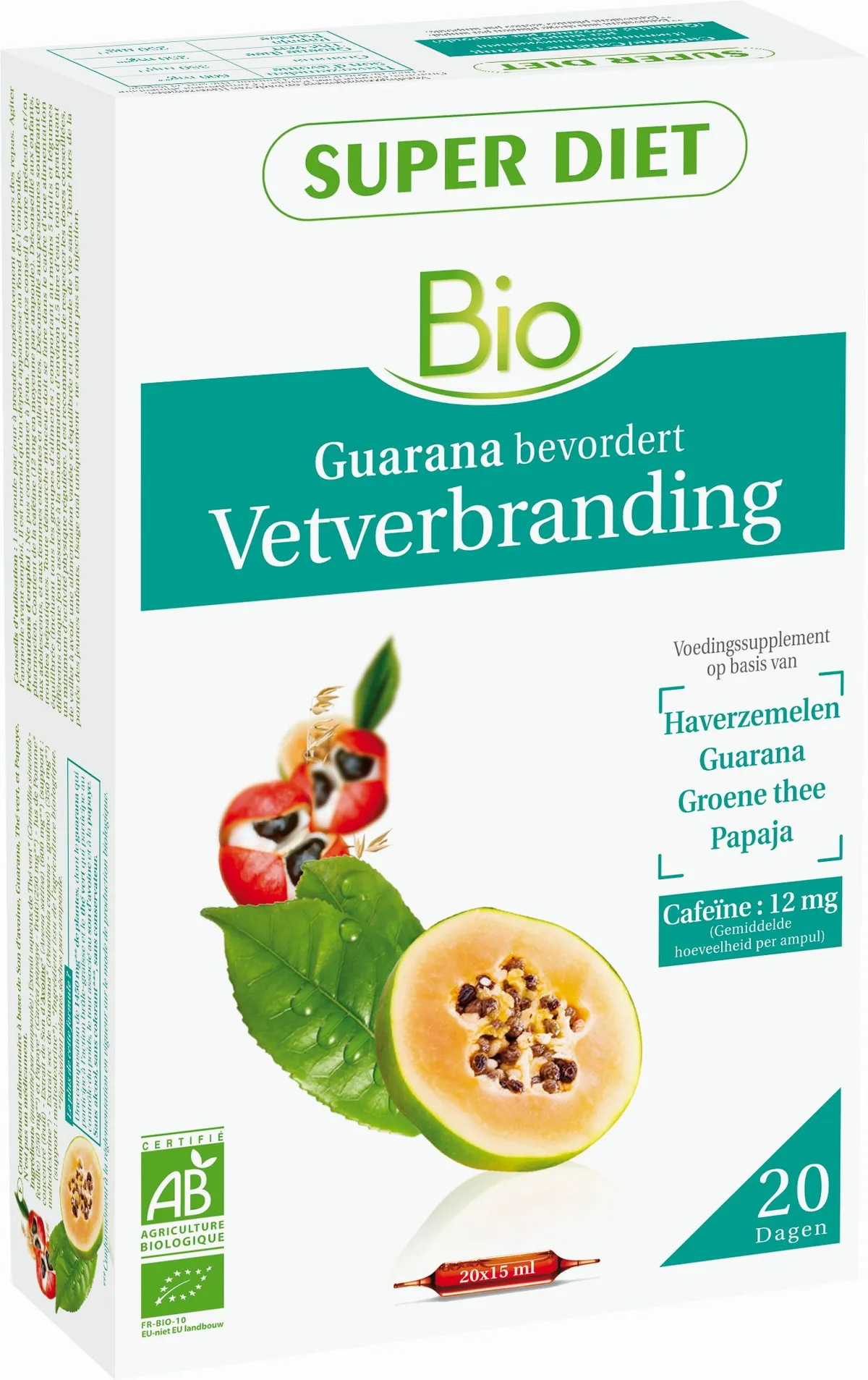 SuperDiet Vetverbrander Bio 20 Ampullen x 15ml