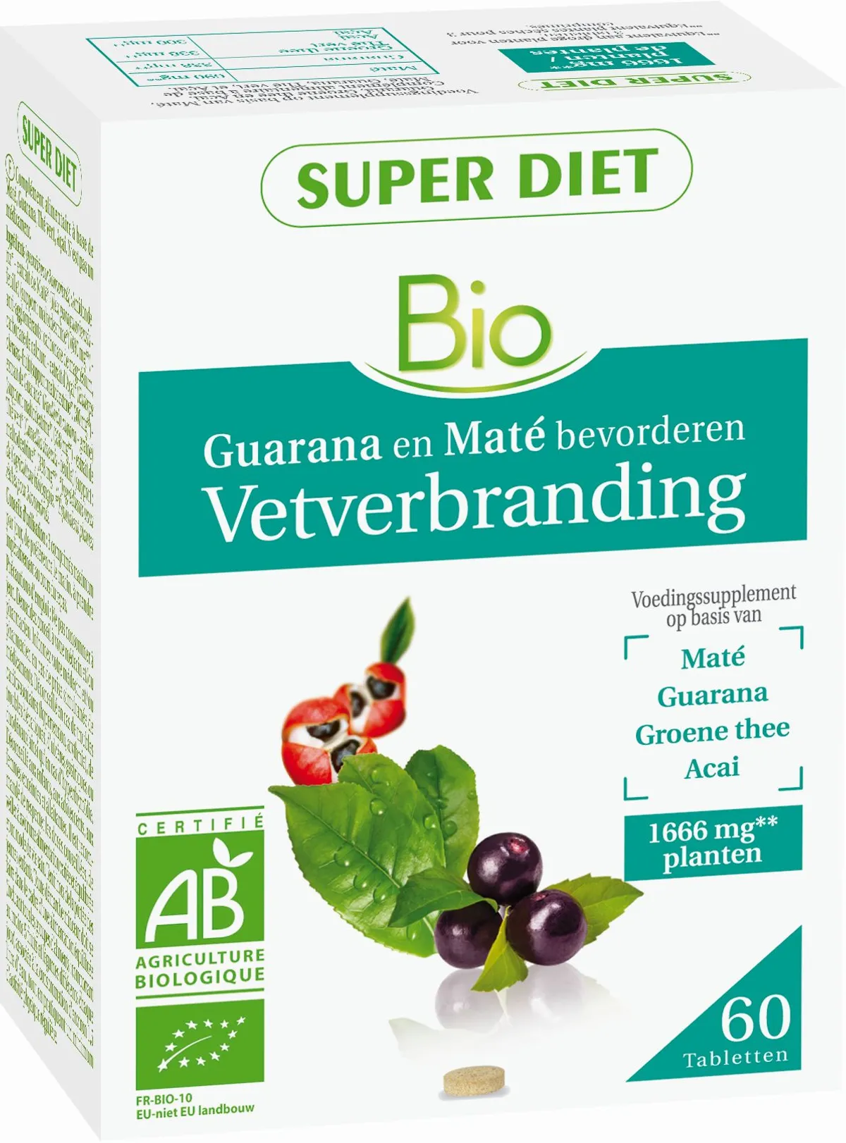 SuperDiet Complex Vetverbrander Bio 60 Tabletten