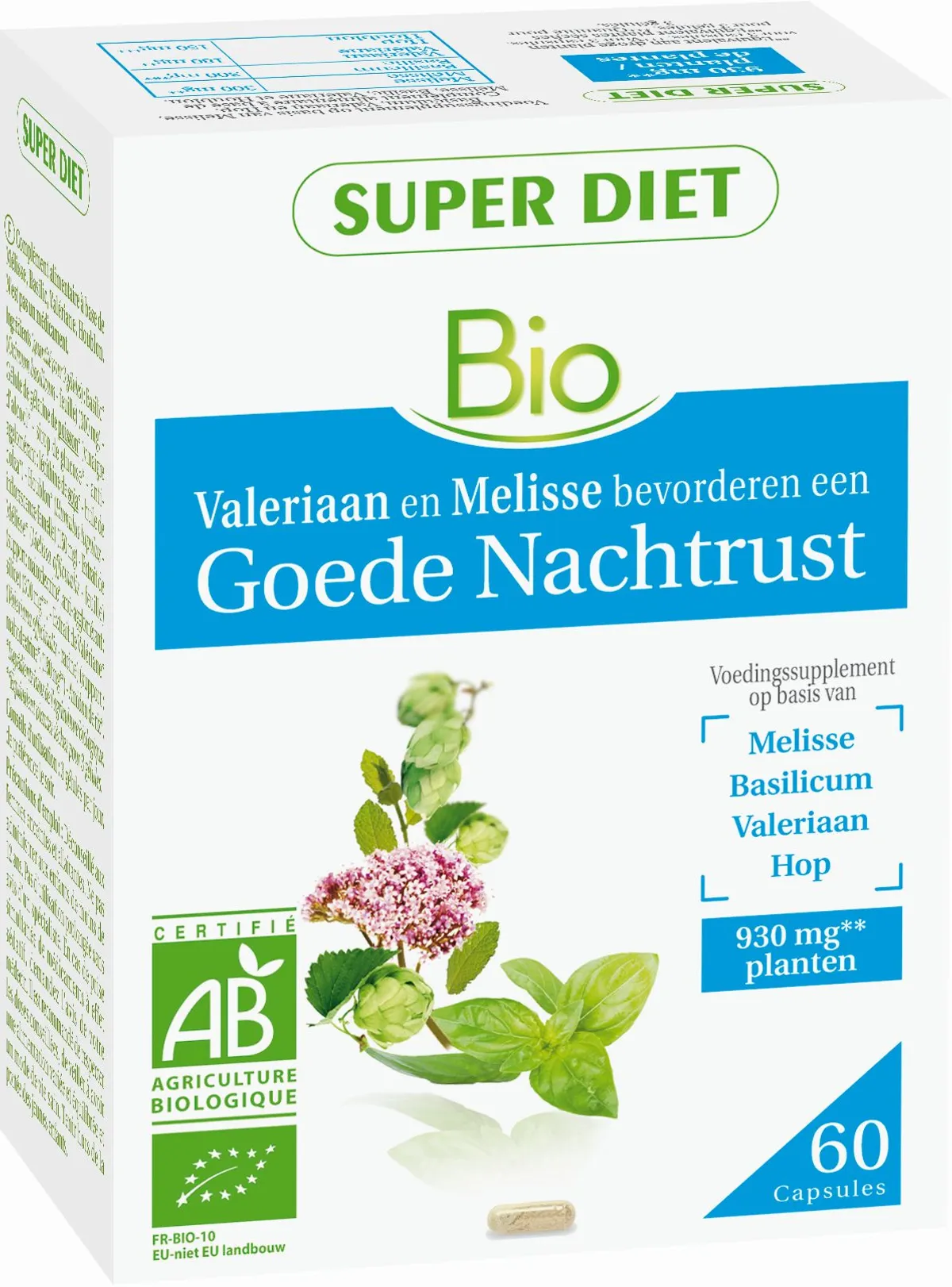 SuperDiet Complex Nachtrust Bio 60 Capsules
