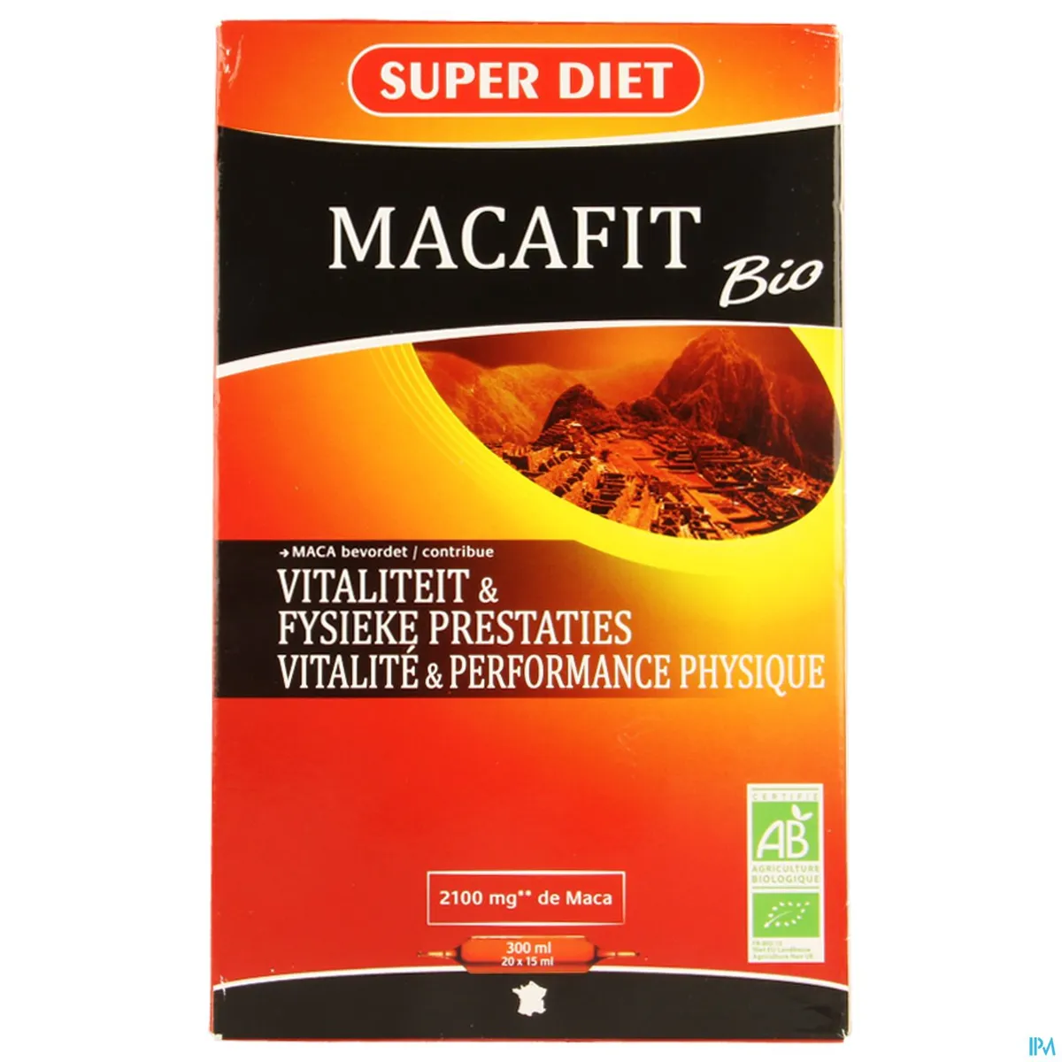 SuperDiet Macafit Bio 20 Ampullen x 15ml