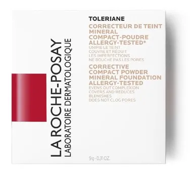La Roche-Posay Toleriane Fond de Teint Minéral Compact-Poudre Correcteur 9g (Beige Sable)