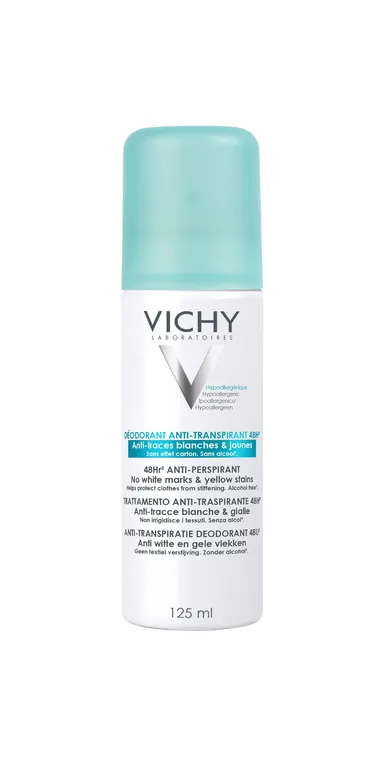 Vichy Deodorant Zonder Sporen Aerosol 125ml