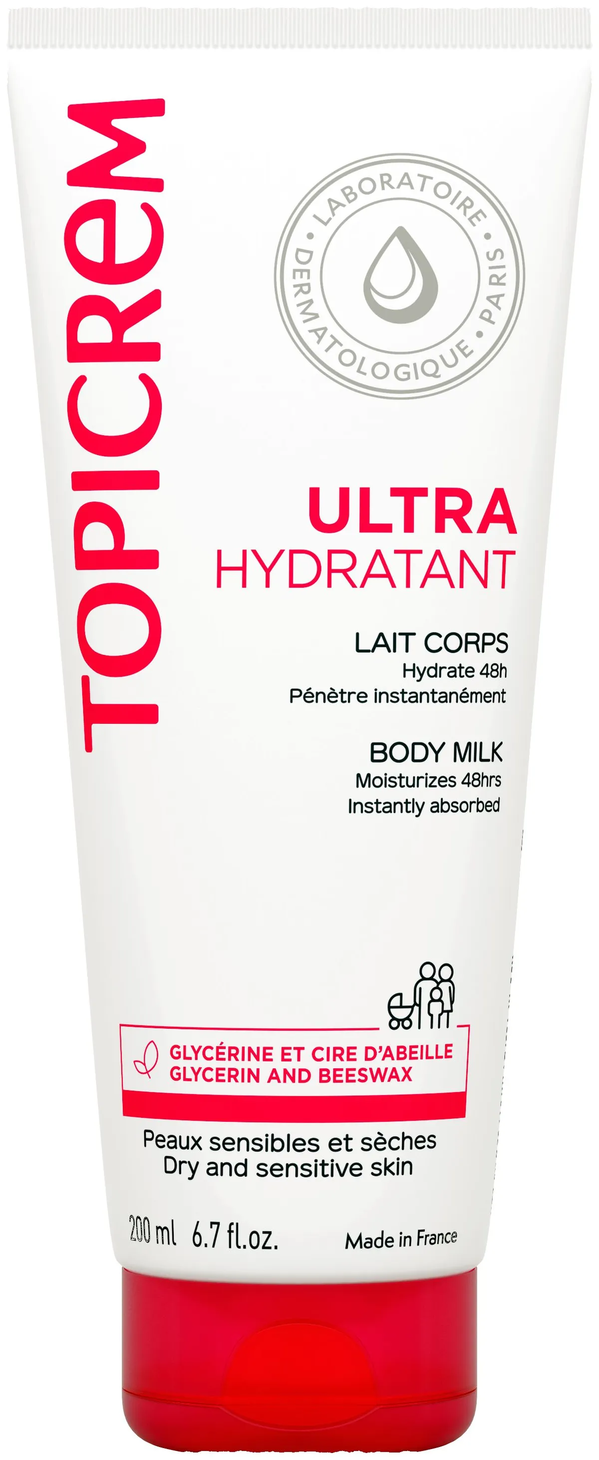 Topicrem Ultra Hydraterend Melk Lichaam 200ml