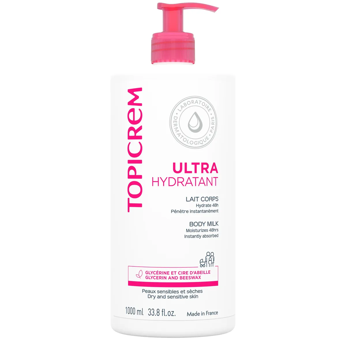 Topicrem Lait Ultra-Hydratant 1000ml