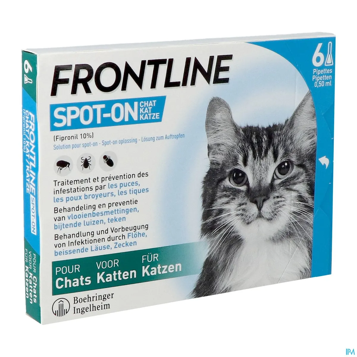 Frontline Spot On Kat 10% Pipet 6x0,50 ml