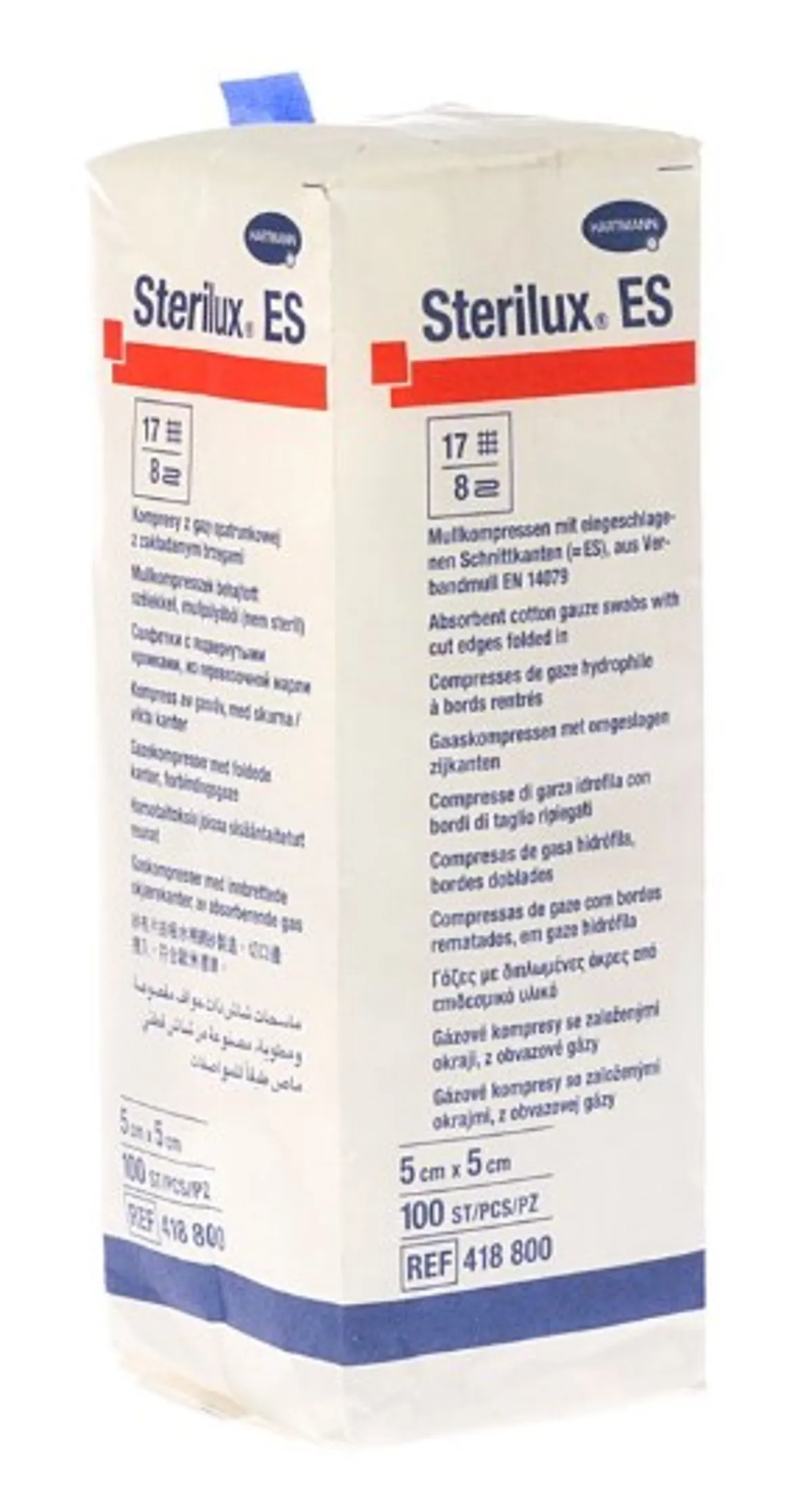 Sterilux Es Cp N/st 8pl5x5cm 100 4188002