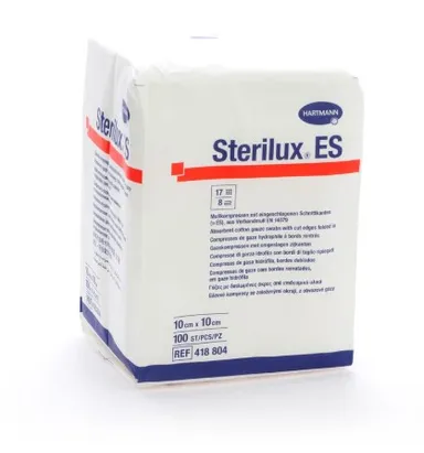 Sterilux Es Kp N/st 8pl 10,0x10,0cm100 4188042