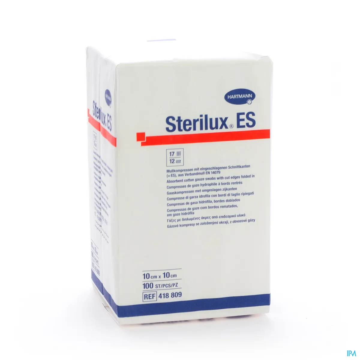 Sterilux ES 100 Compresses Non Stériles 12 plis 10x10cm
