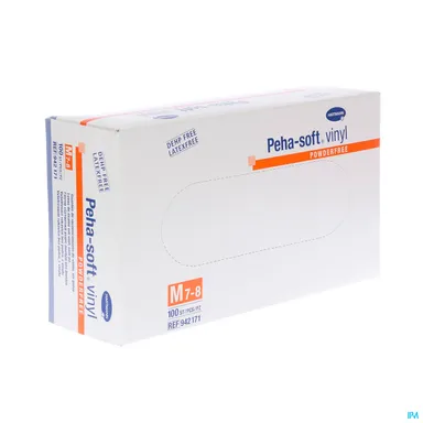 Peha Soft Handschoen Vinyl Zonder Poeder S 100 Stuks
