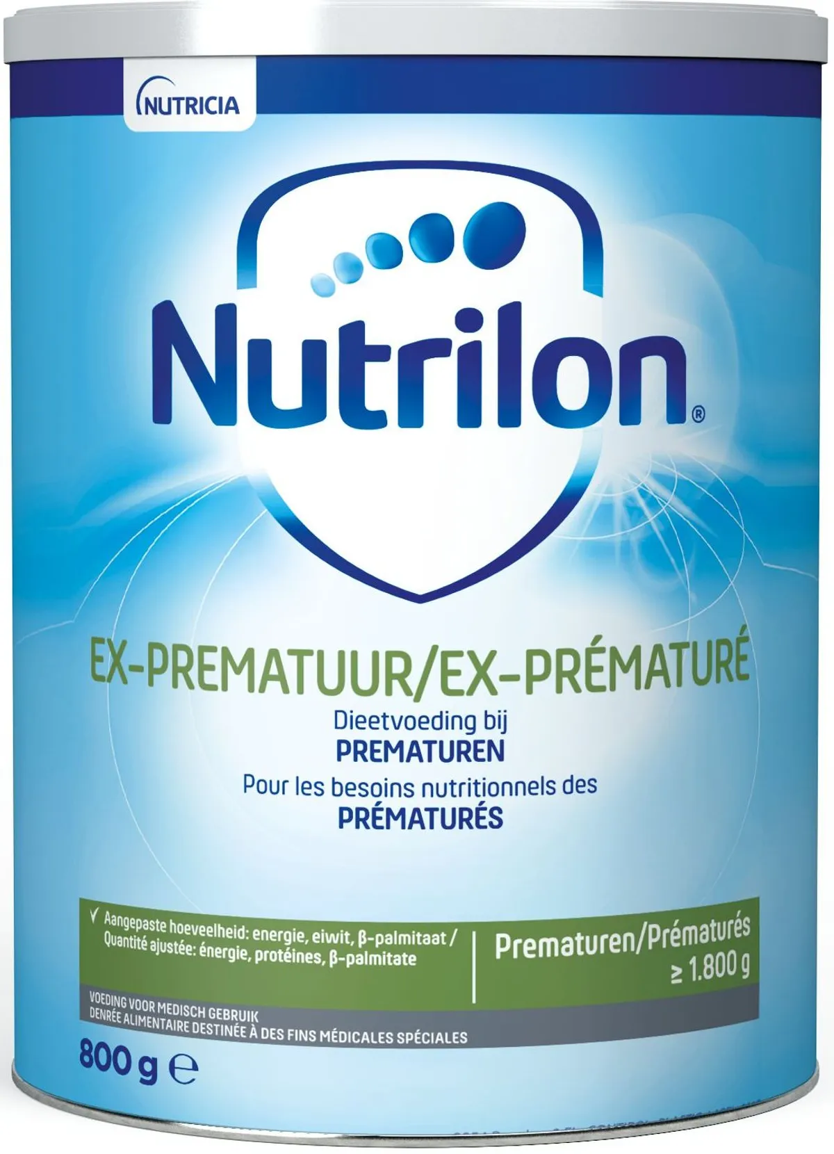 Nutrilon Ex-prematuur Baby Vanaf de geboorte Poeder Blik 800g