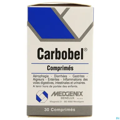 Carbobel Simplex 30 tabletten