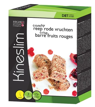 Kineslim Barre Crisp Fruits Rouge 3x40g