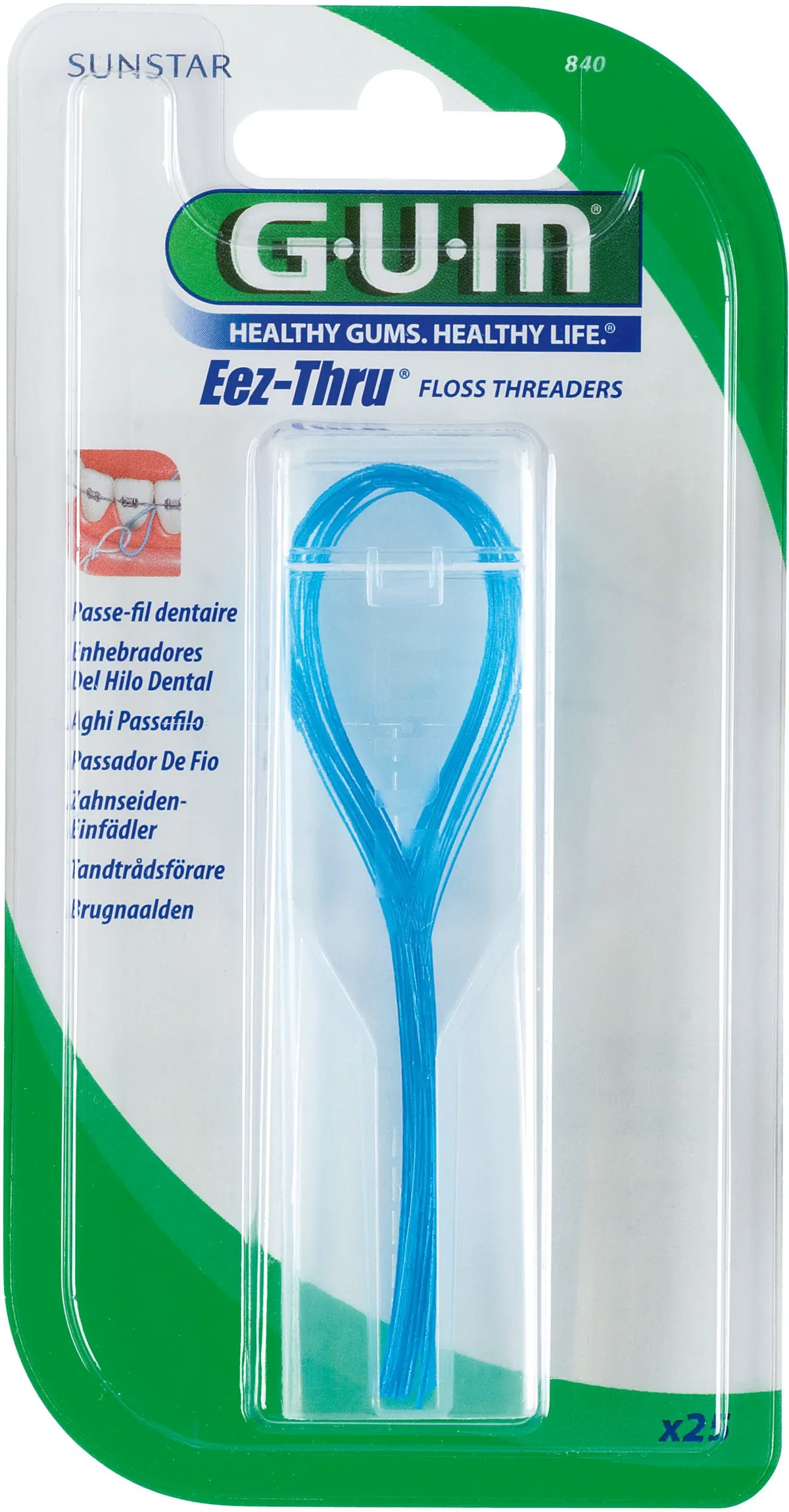 GUM Eez-Thru Floss Threaders 25 Stuks