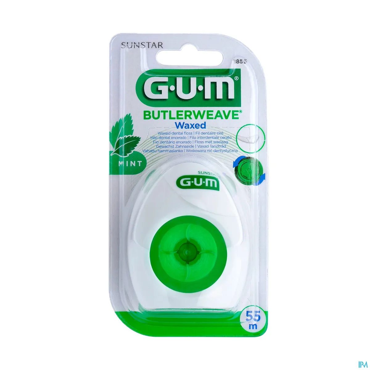 GUM Butlerweave Mint Waxed 55 m