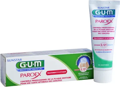 GUM Gel Dentifrice Paroex Traitement d'Attaque 75ml