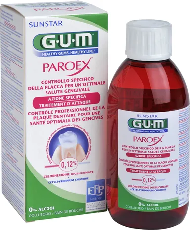 GUM Paroex Bain de Bouche Traitement d'Attaque 300ml