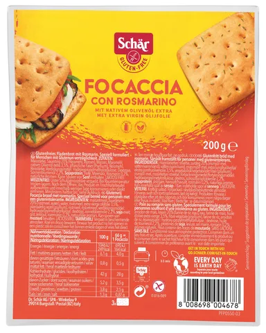 Schar Focaccia Rosmarin 200g