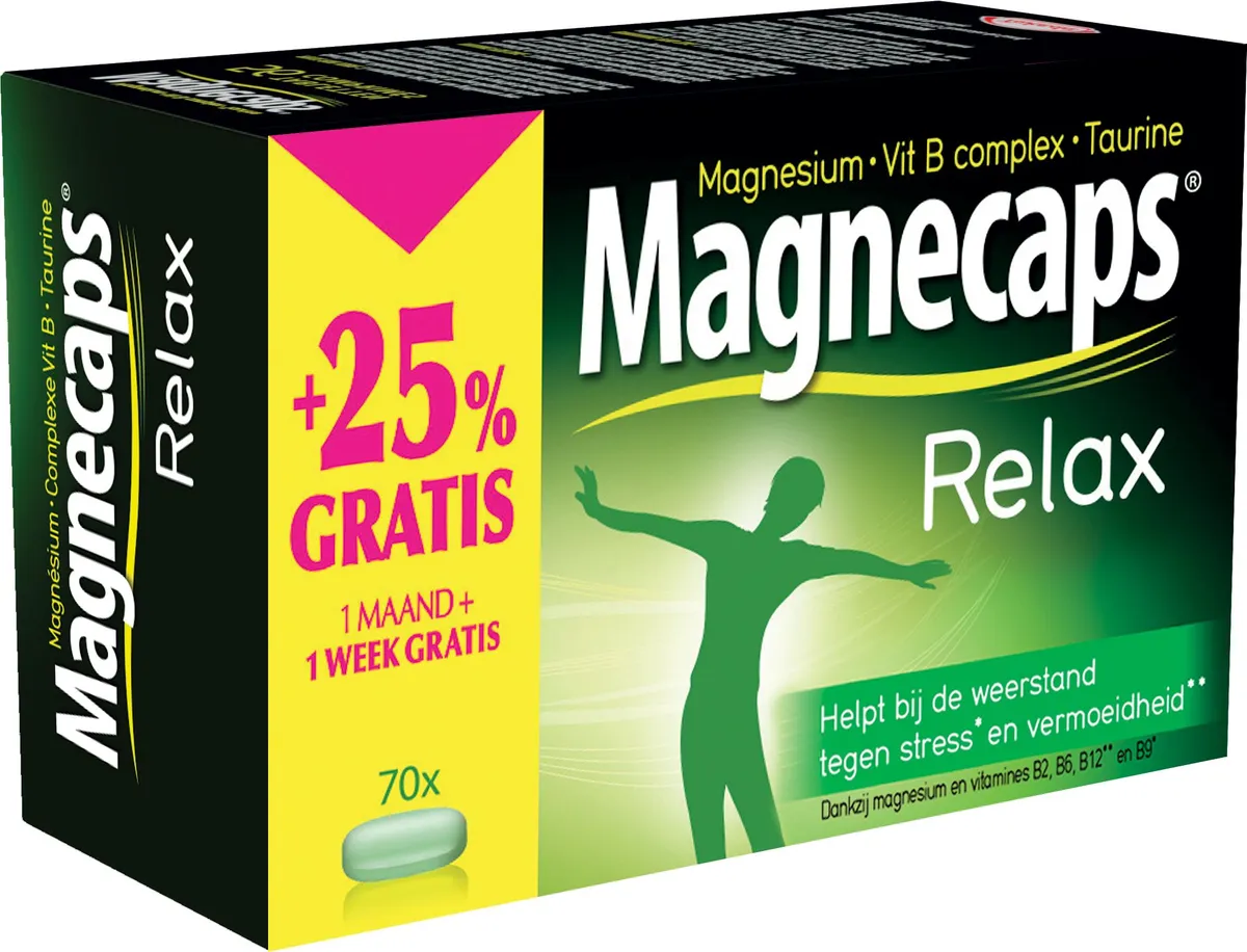 Magnecaps Relax 70 Tabletten (+ 25% gratis)