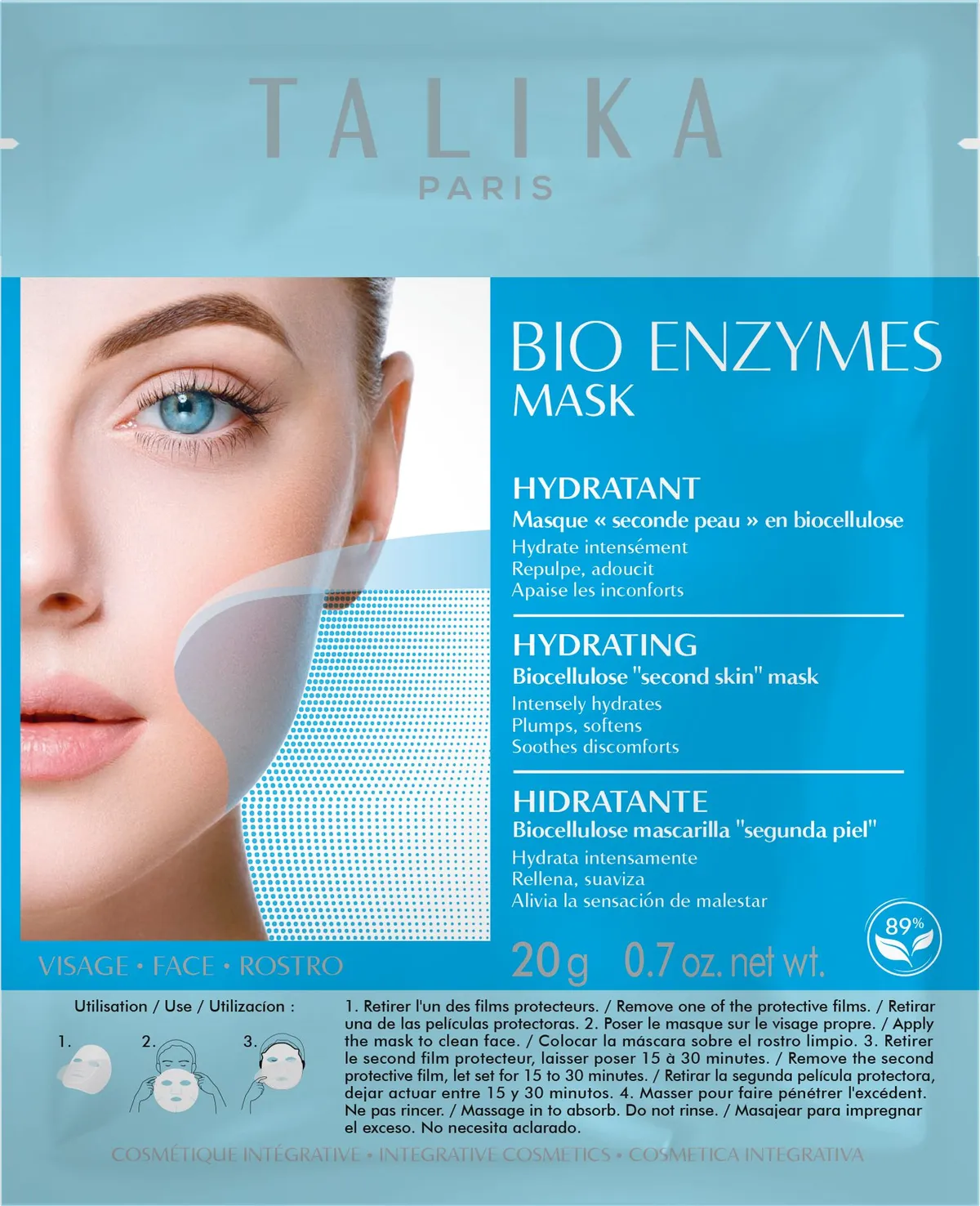 Talika Renaissance Mask Hydra Feuille Usage Unique