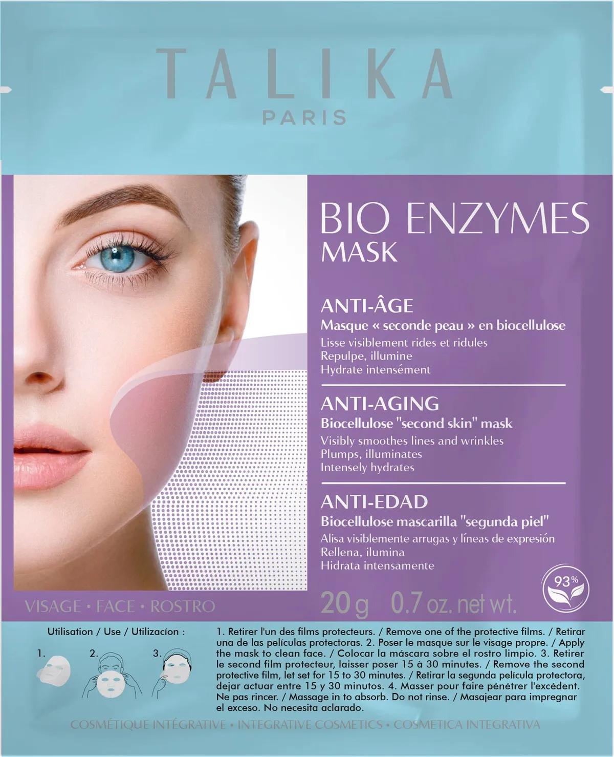 Talika Renaissance Mask Anti-Aging Feuille Usage Unique