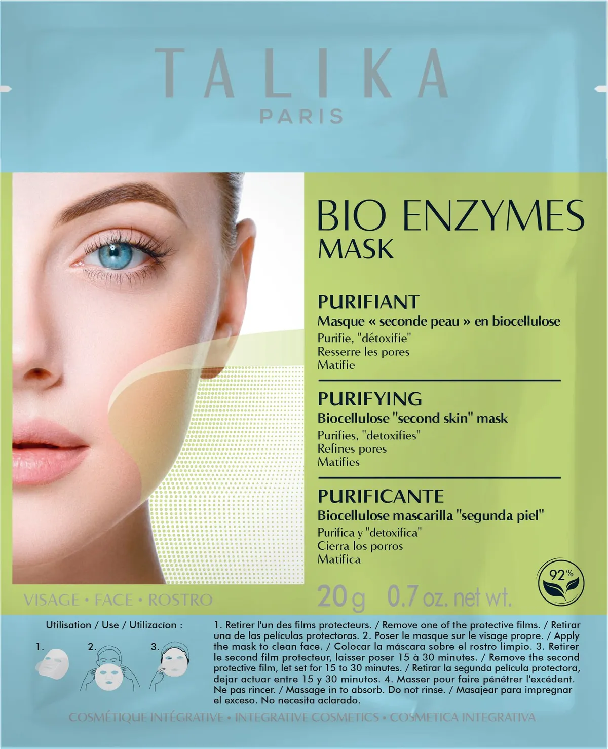 Talika Renaissance Mask Anti-Acne Feuille Usage Unique