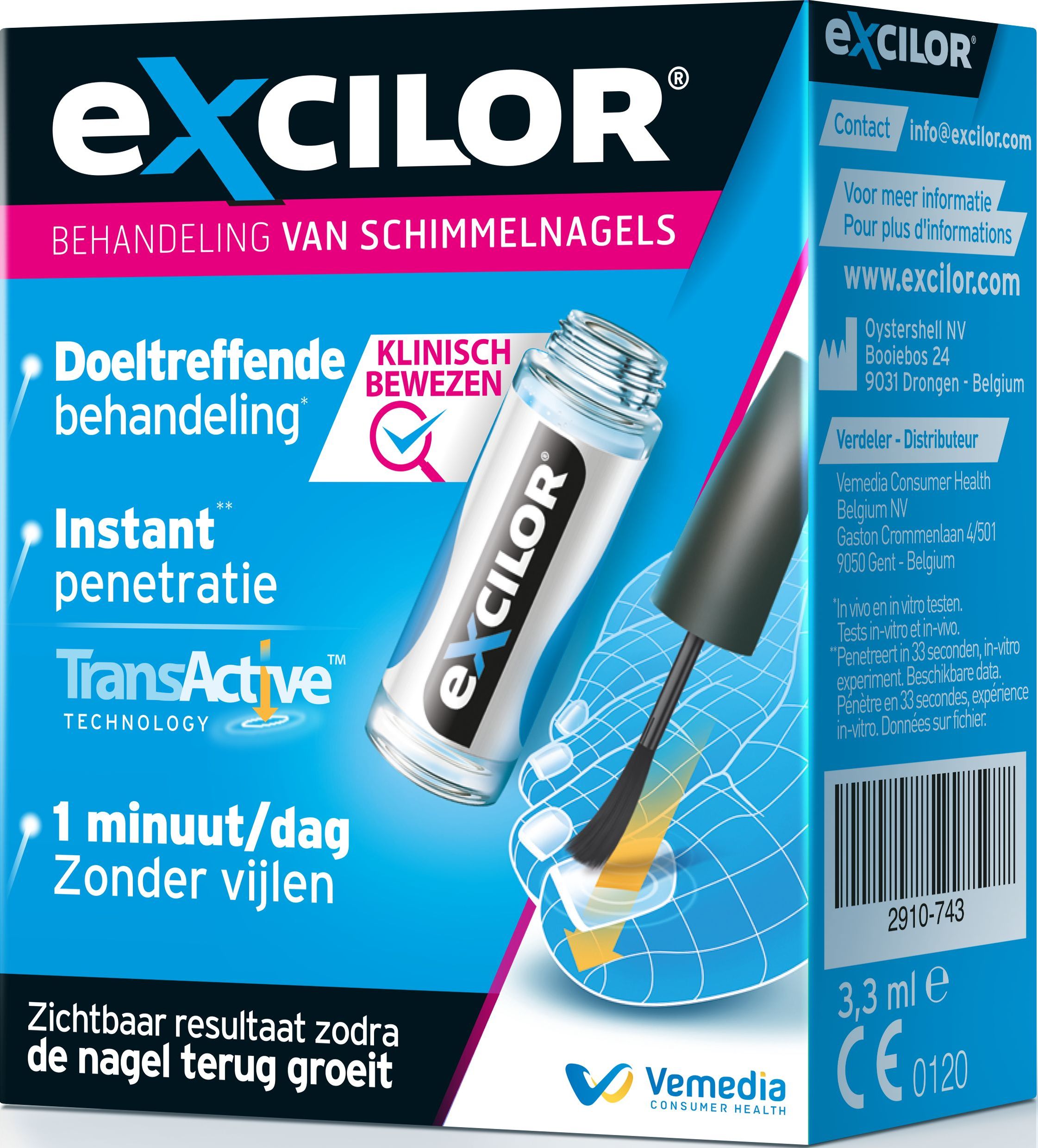 Excilor oplossing 3,3ml