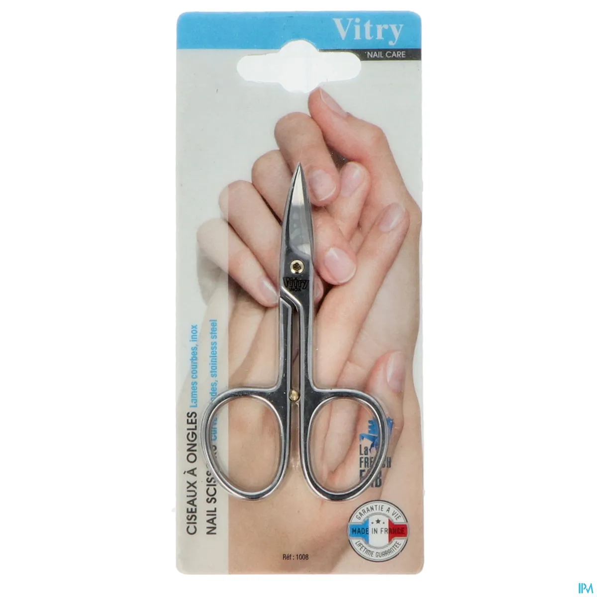 Vitry Classic Nagelschaar Gebogen Inox 1008