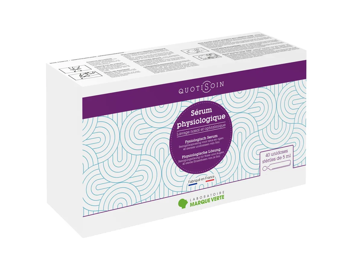 Marque Verte Sérum Physiologique Unidoses 40x5ml