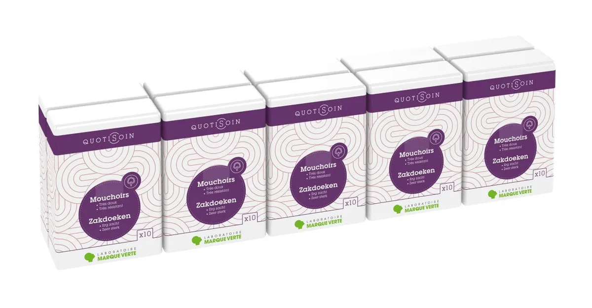 Marque V Mouchoirs Pocket 10x10