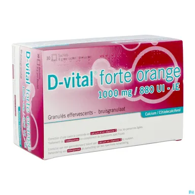 D-Vital Forte 1000/880 Sinaas 30 zakjes