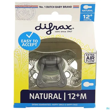 Difrax Sucette Natural 12+ M