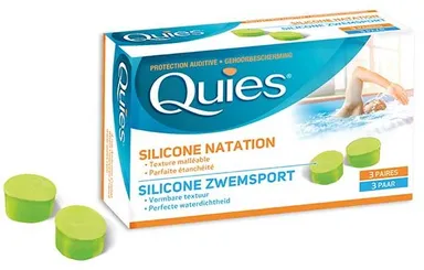 Quies Gehoorbescherming Standaard Zwemsport Silicone (3 Paar)