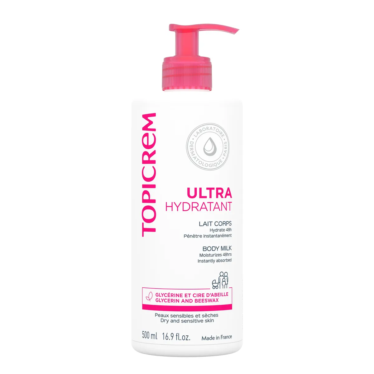 Topicrem Ultra-Hydraterende Lichaamsmelk 500ml