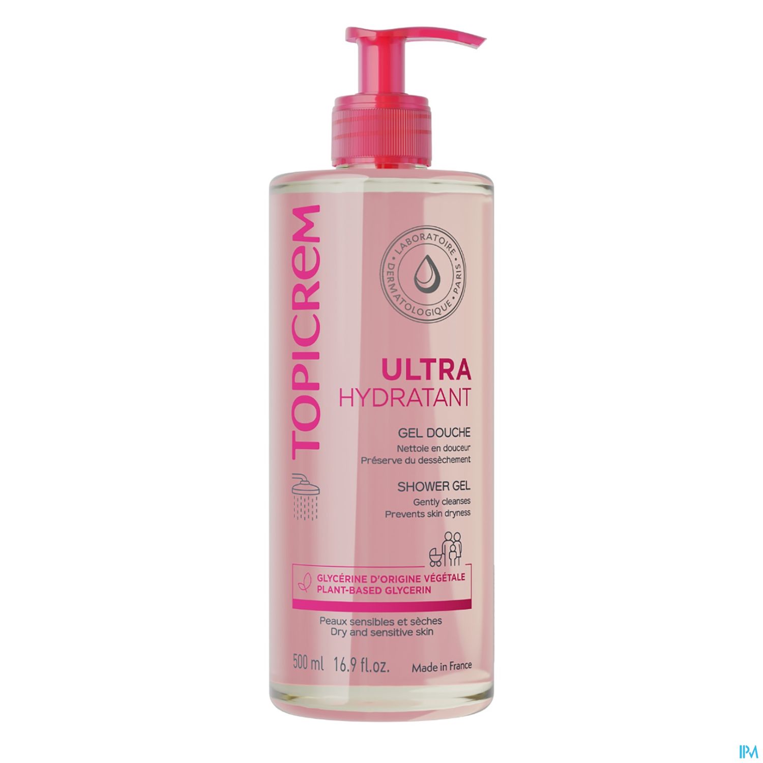 Topicrem Gel Reinigend Zachtheid Lichaam en Haren 500ml