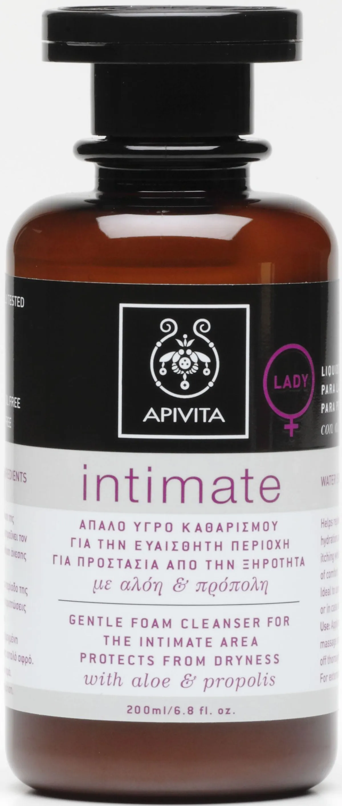 Apivita Intimate Soins Doux Mousse Nettoyante 200ml