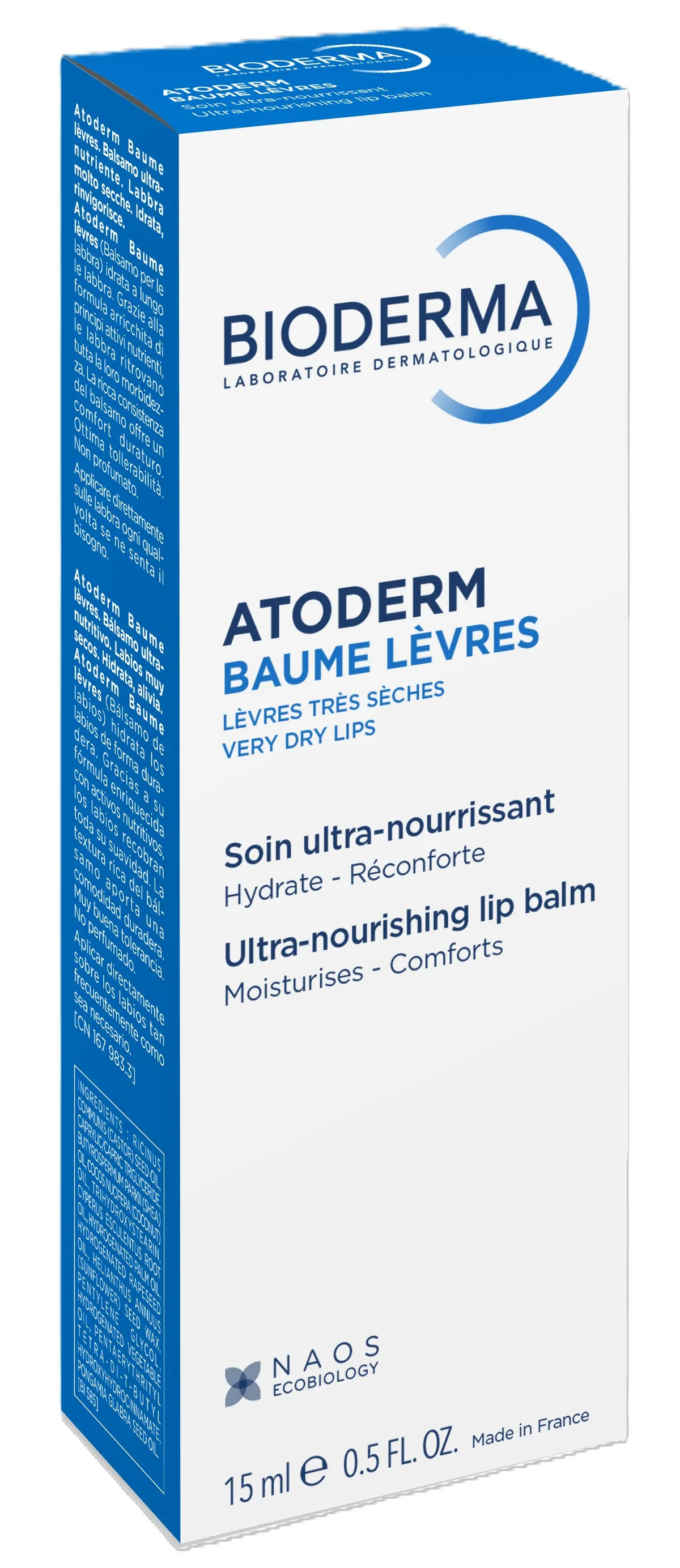 Bioderma Atoderm Baume Réparateur Lèvres Gercees 15ml
