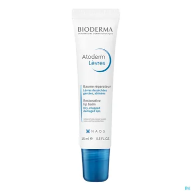 Bioderma Atoderm Herstellende Balsem Gekloven Lippen 15ml