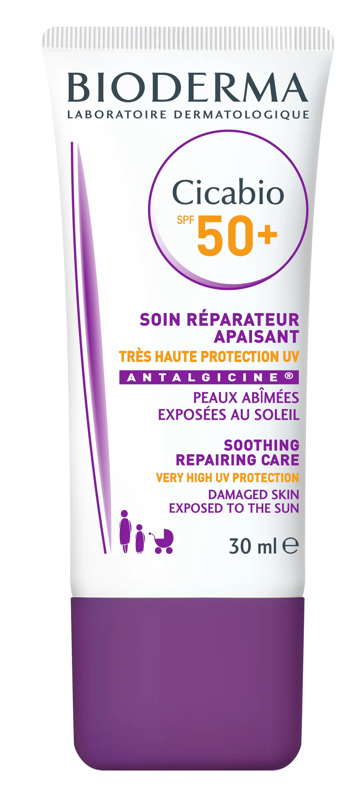 Bioderma Cicabio SPF50+ Crème Réparatrice Apaisante 30ml