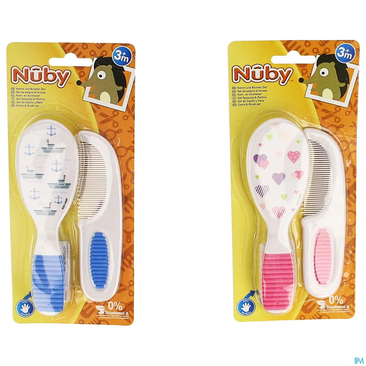 Nuby Set Peigne+brosse +3m