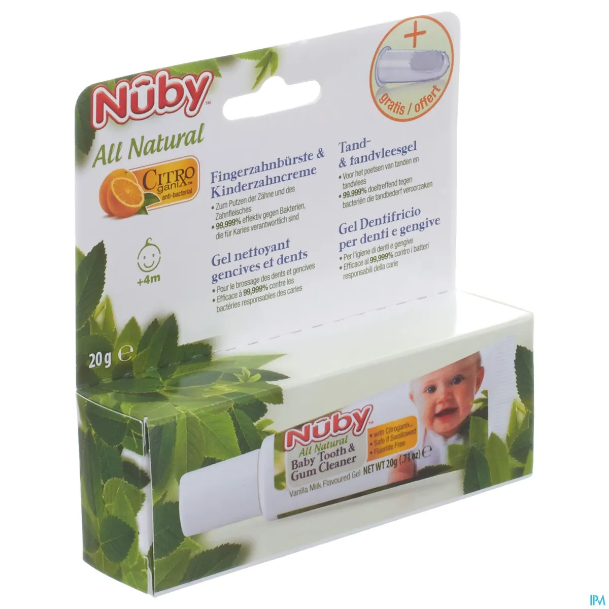 Nuby Citroganix Reinigende Gel Tandvlees-Tanden 20g