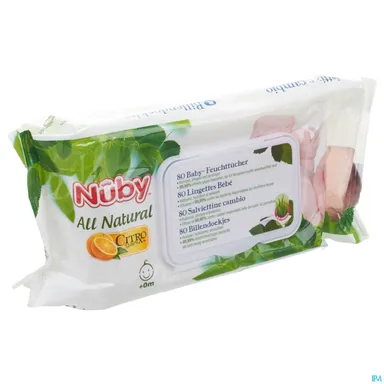 Nuby Citroganix 80 Vochtige Doekjes Voor De Luierwissel