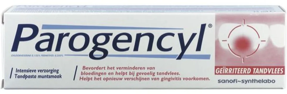 Parogencyl Dentifrice Gencives Irritées 75ml