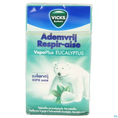 Vicks Ademvrij Zonder Suiker 40g