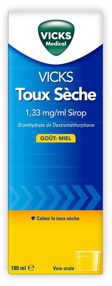 Vicks VapoSyrup Antitussif Miel 180ml