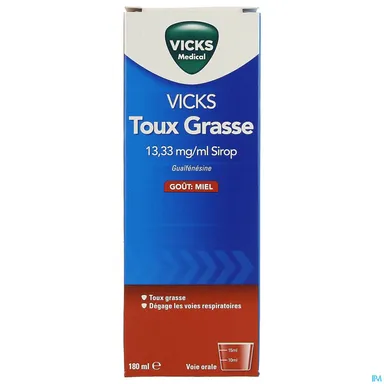 Vicks Expectorant Miel 13,33mg/ml Sirop 180ml