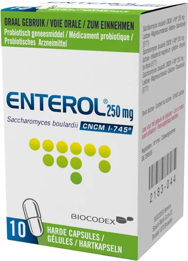 Enterol 250mg 10 Gélules (pot)