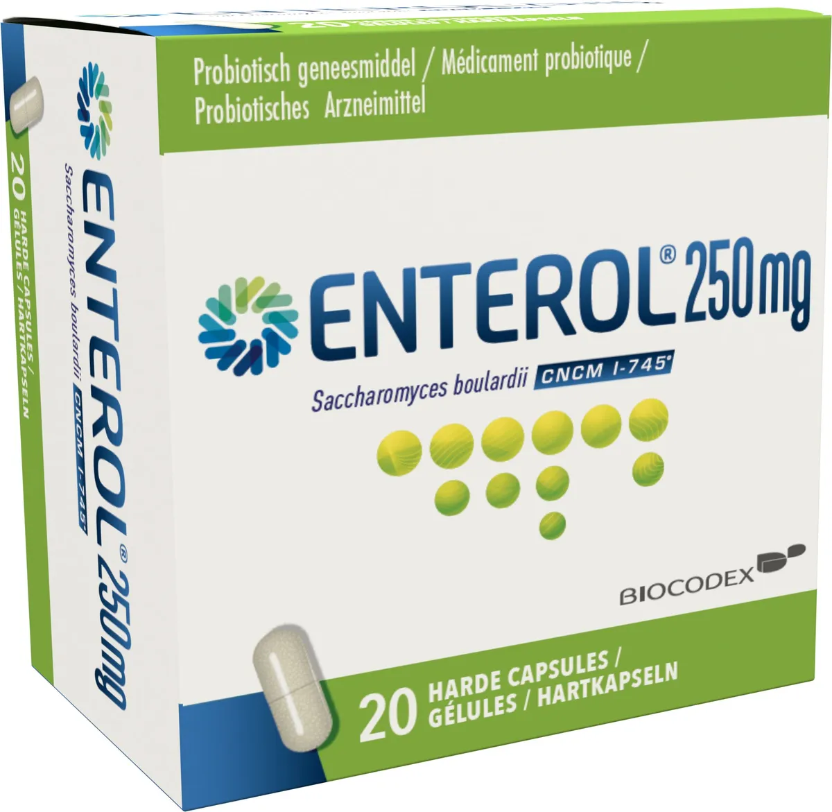 Enterol 250mg 20 Gélules (pot)